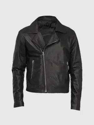 Iron Rider Men's Black Leather Jacket