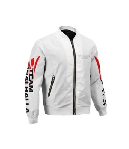 Buy Stylish Valhalla White Bomber Jacket