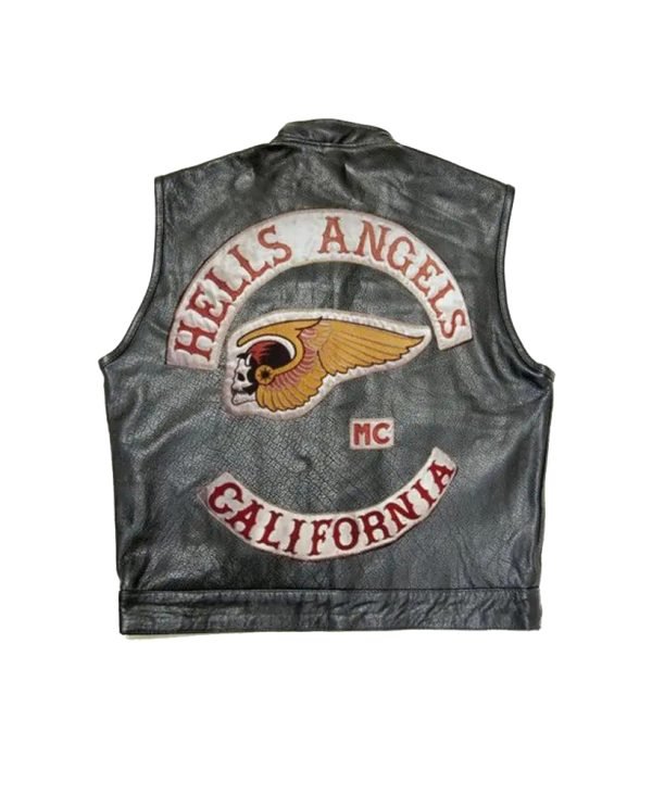 Buy Hells Angels California Leather Vest in Black