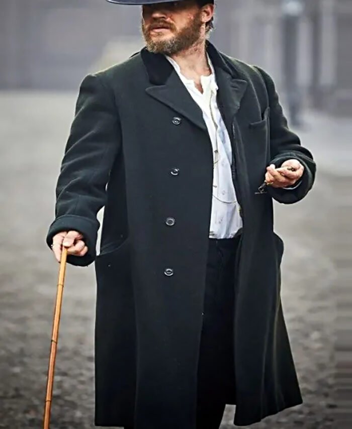 Tom Hardy Peaky Blinders Alfie Solomons Coat in Black - The Jacket Place