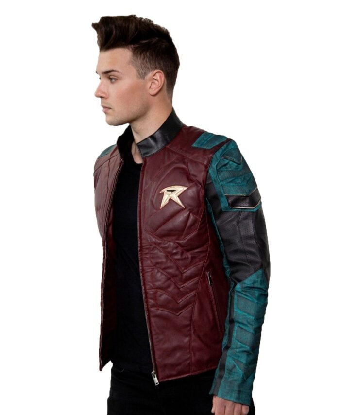 Classic Robin The Titans Jacket Brown for Men