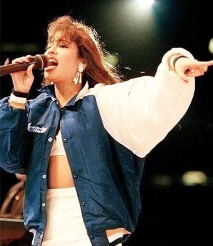 Buy Selena Quintanilla Blue Bomber Jacket for Women