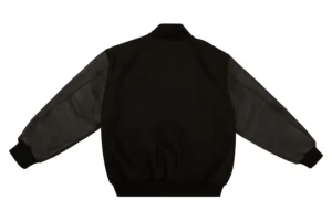 Stylish Black Stealth Varsity Jacket