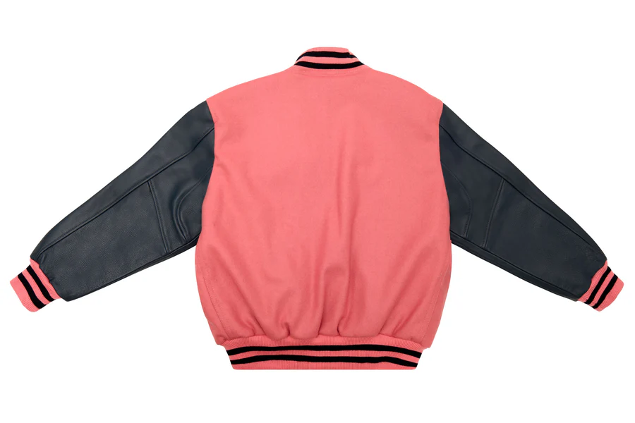 Pink and Navy Varsity Jacket