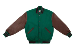 Varsity Jacket - Teal And Brown