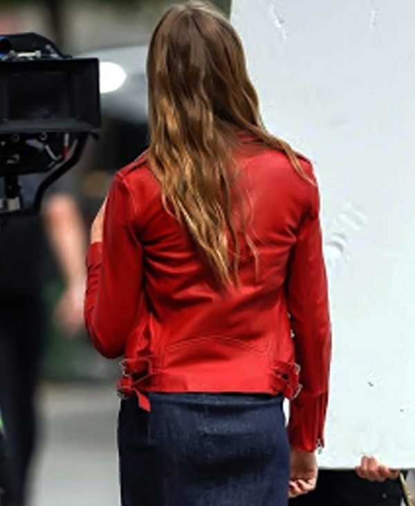 Buy Josephine Skyriver Red Leather Jacket