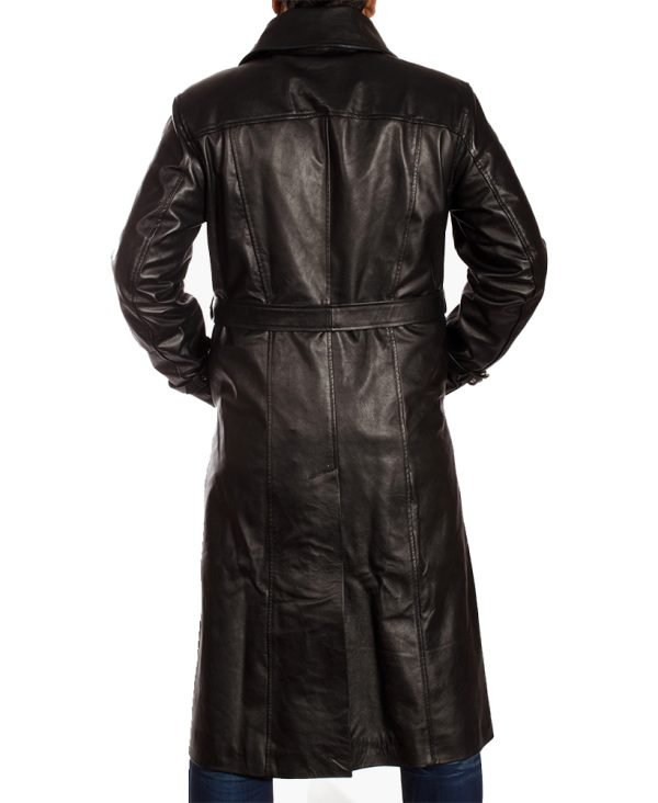 Buy Hooligan Black Leather Coat for Men - The Jacket Place
