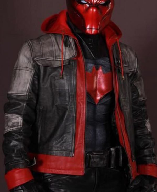 Buy Men Batman Arkham Knight Red Hood Jacket in Black