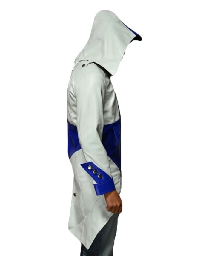 Assassin's Creed III Blue and White Jacket for Men