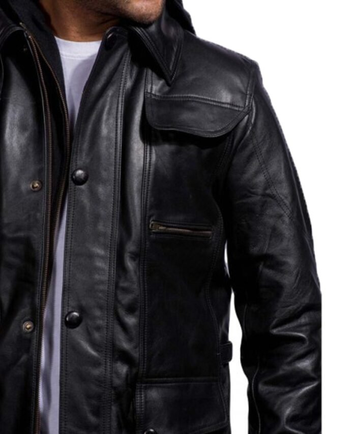 Arnold Terminator Black Jacket for Men - The Jacket Place