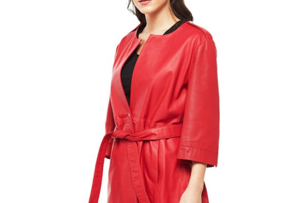 Sarah Red Trench Coat for Women