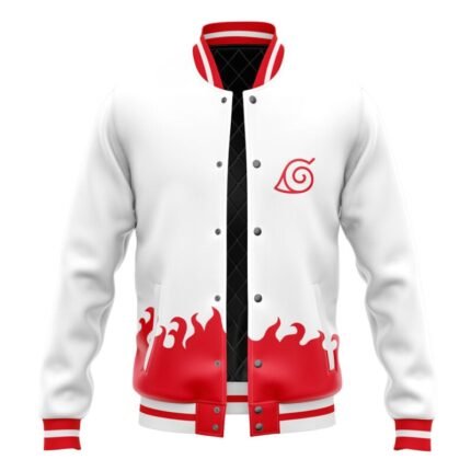 4th Hokage Pattern Naruto Varsity Jacket