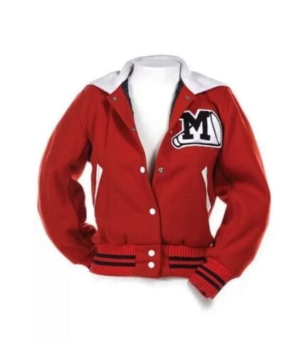 Iconic Glee Cheerios Cheerleader Jacket Red Color