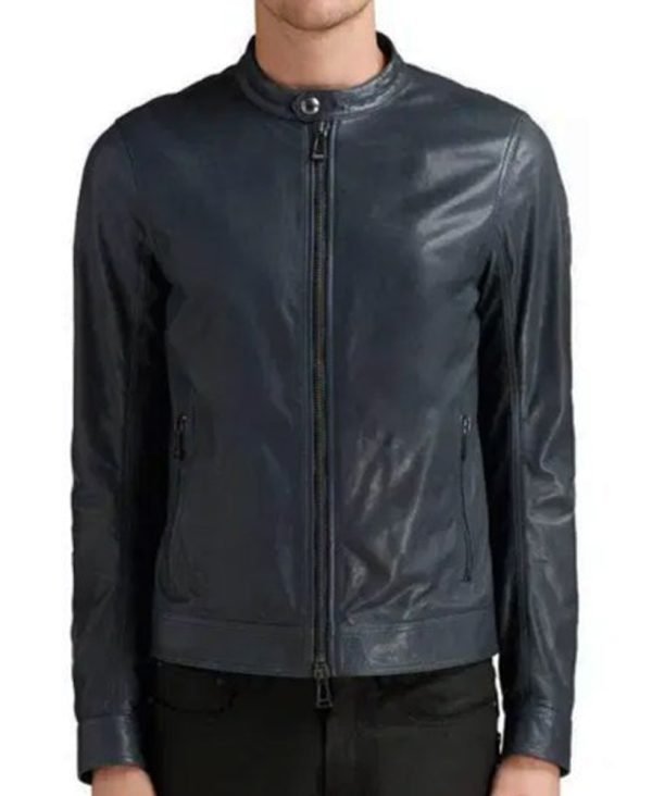 Buy Zac Efron Leather Jacket in Blue
