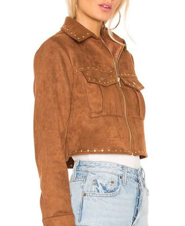 Camryn Grimes Brown Leather Jacket for Women