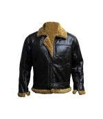 shearling bomber leather jacket