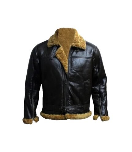 Aviator Ginger Bomber Leather Jacket