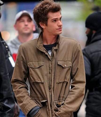 Buy Andrew Garfield Spiderman Beige Jacket