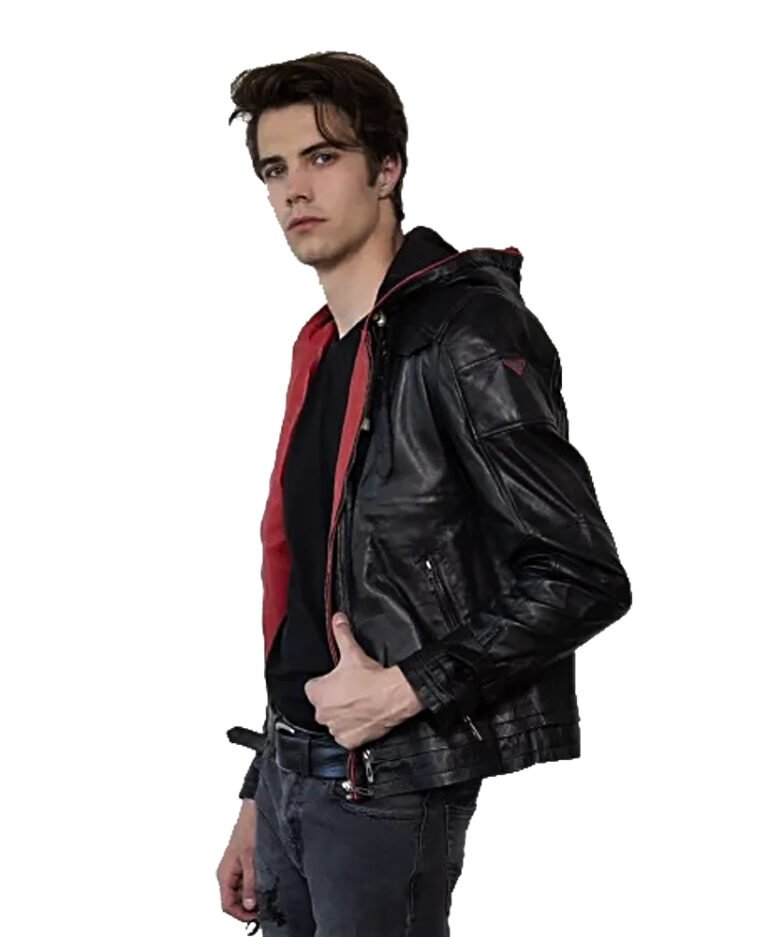 Arkham Knight Black Leather Jacket for Men