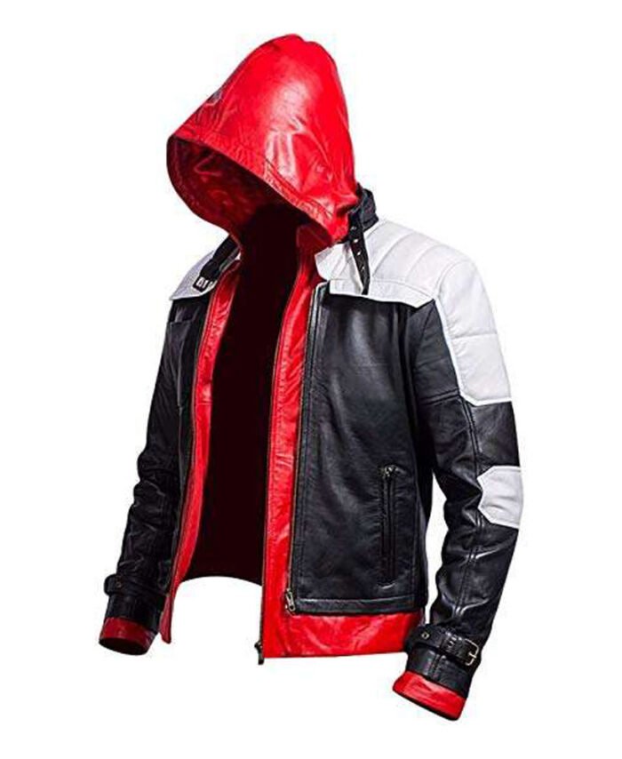 Batman Arkham Knight Hoodie Jacket in Black & Red