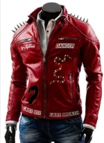 Venomous Last Bite Snake Danger Studded Jacket for Men