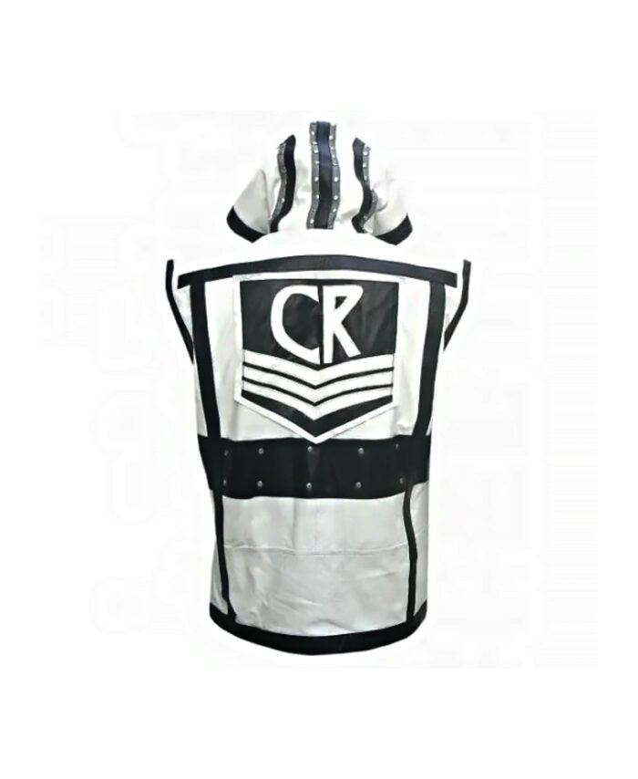 Buy WWE Super star Cody Rhodes Leather Vest in Black White Combo