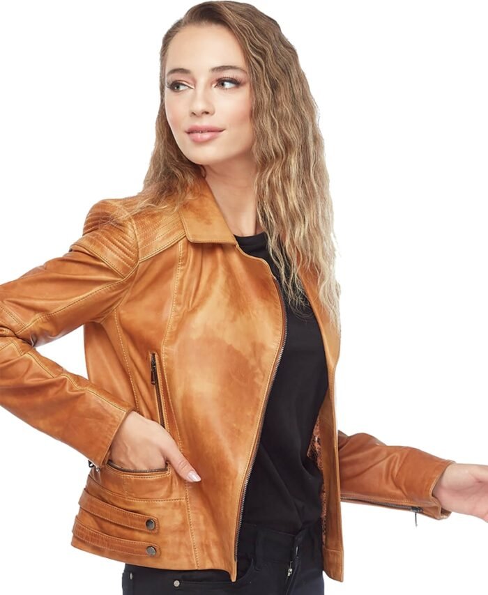 Buy Abigail Tan Brown Jacket for Women