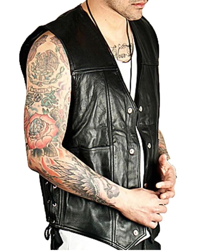 Classic The Walking Dead Angel Wings Black Vest for Men