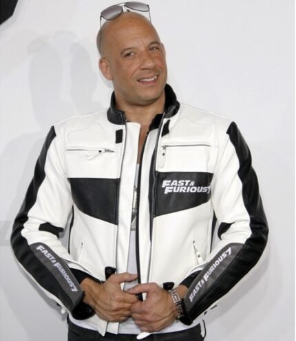 Buy Fast and Furious White Biker Jacket