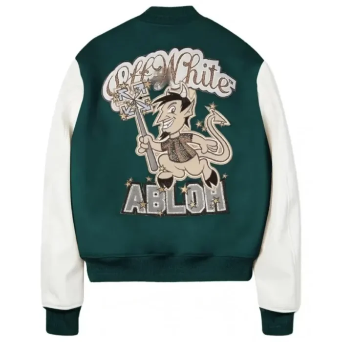 Order AC Milan Varsity Jacket in Green - The Jacket Place