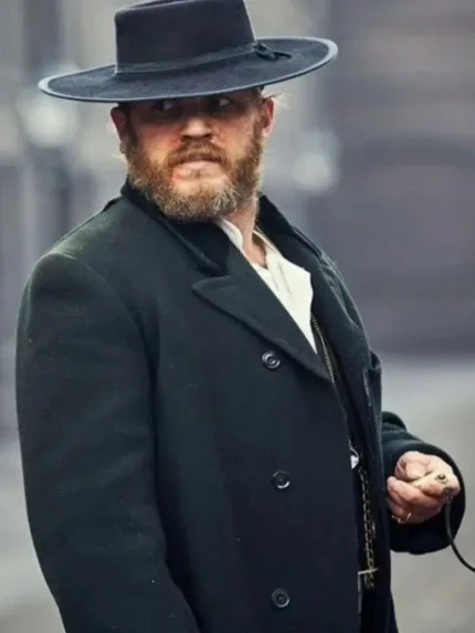 Buy Black Peaky Blinders Tom Hardy Trench Coat - The Jacket Place