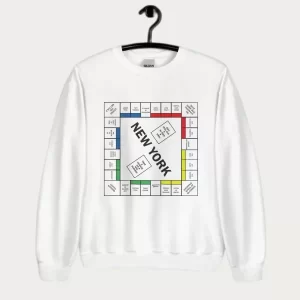 And Just Like That S02 New York Monopoly Sweatshirt White