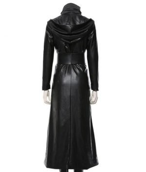 Buy Women's Watchmen Angela Abar Black Hooded Coat - The Jacket Place