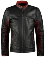 Mens Batman Dark Knight Black Leather Jacket - The Jacket Place
