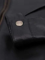 Black Leather Motorcycle Female Jacket