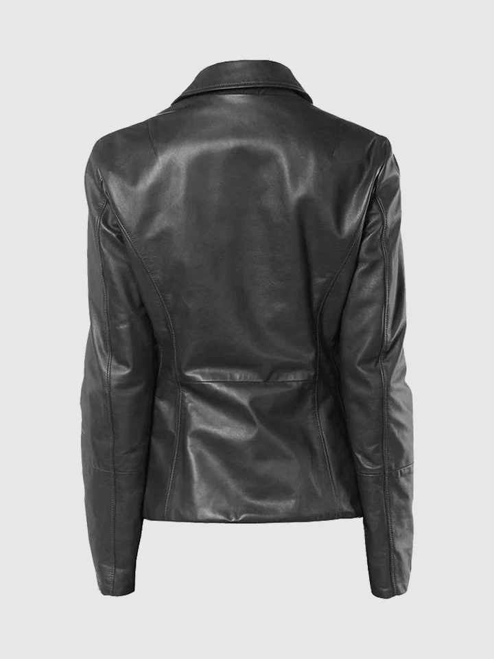 Buy Blackridge Women's Button Leather Coat