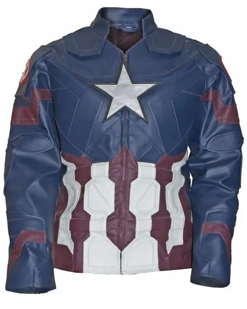 Blue Captain America Civil War Jacket for Men