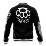 Black Burn Knuckles Crew L Varsity Jacket