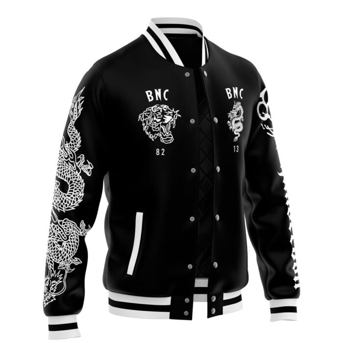 Buy Burn Knuckles Crew L Black Varsity Jacket