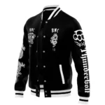 Buy Burn Knuckles Crew L Varsity Jacket in Black