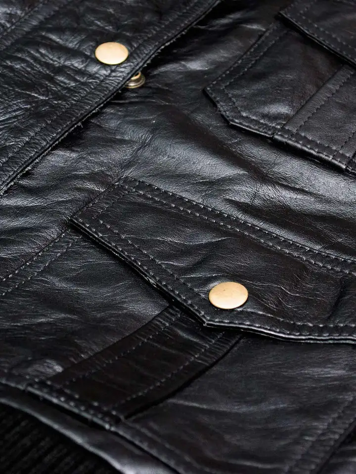 Classic Black Bomber Jacket