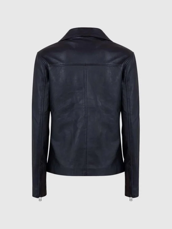 Classic Black Leather Jacket for Women Bikers