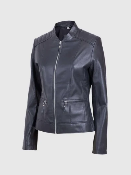 Buy Classic Sheep Black Biker Jacket for Women