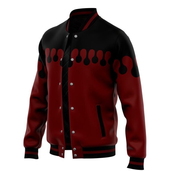 Buy Doma DS Varsity Jacket Maroon & Black Shades