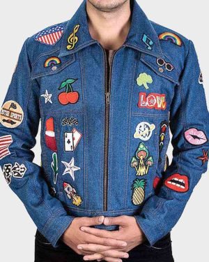 Elton John Rocketman Denim Jacket in Blue