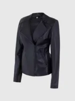 Buy Female Black Biker Leather Jacket