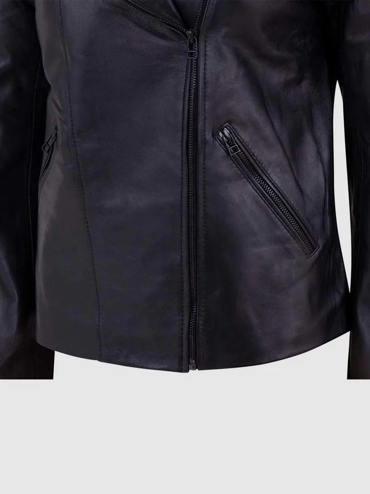 Female Motorcycle Leather Jacket