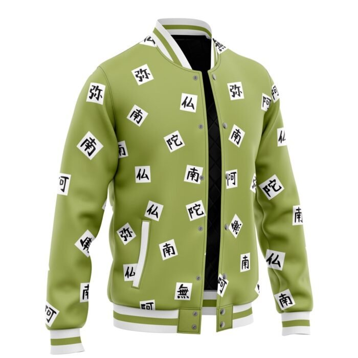 Buy Gyomei Himejima Pattern DS Varsity Jacket Green Color