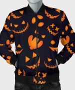 Buy Halloween Pumpkins Pattern Bomber Jacket for Men