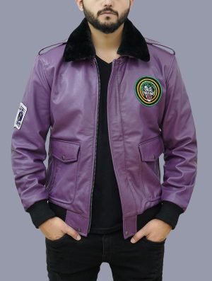 Buy Men's Goon Clown Prince of Crime Bomber Leather Jacket - The Jacket Place